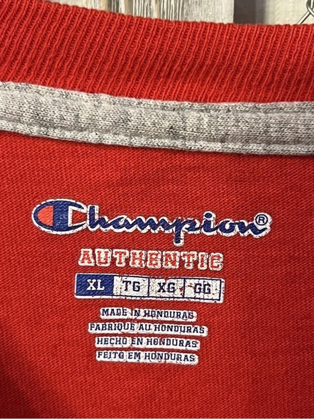 Champion Red Minimal Logo Tee - Picture 4 of 4